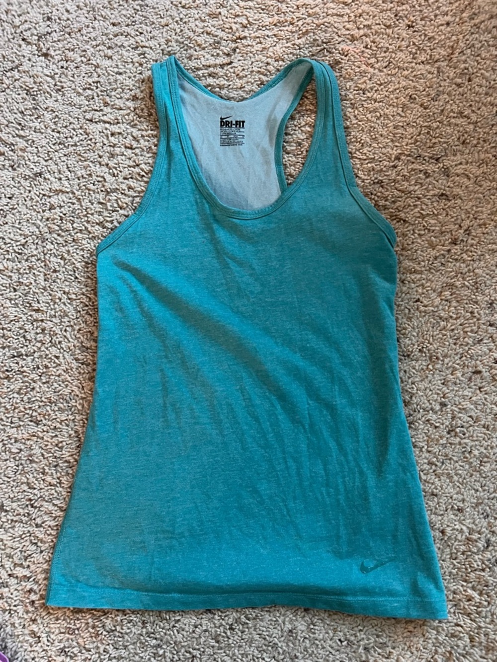 Nike Teal Racerback Dri-FIT Tank Top